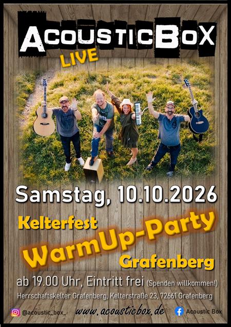 PLAKAT Kelterfest WarmUp 2026